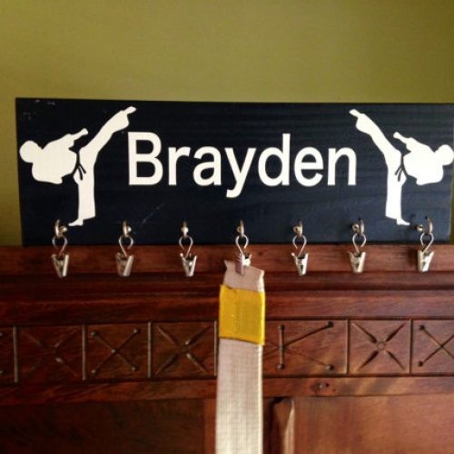Karate or Taekwondo Belt Display Board